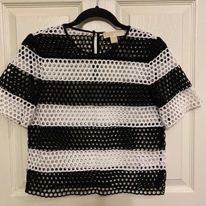 Michael Kors chic short sleeve blouse